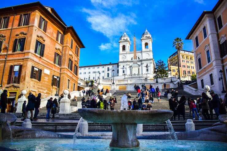 La scalinata di piazza di Spagna