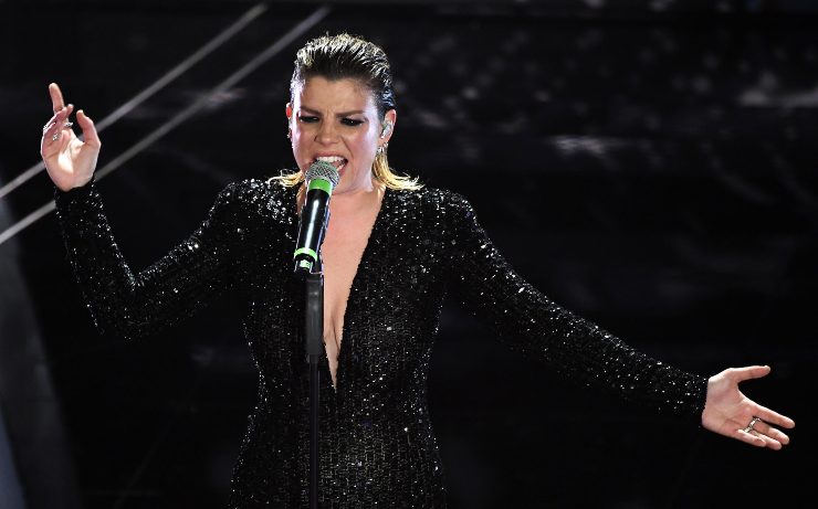 Emma sul palco del Festival di Sanremo