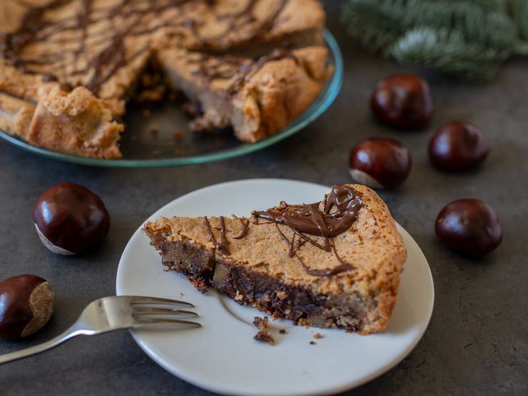 fettina di torta di castagne