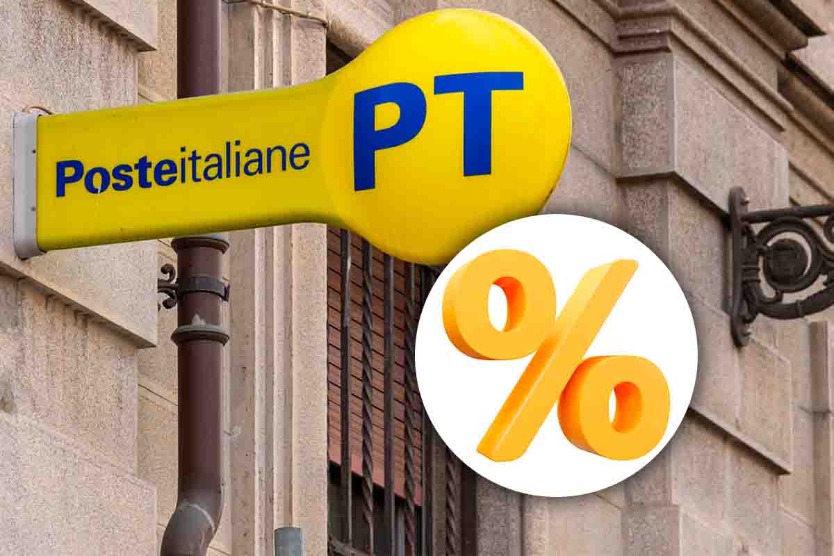 segnale delle poste e percentuale per sconti