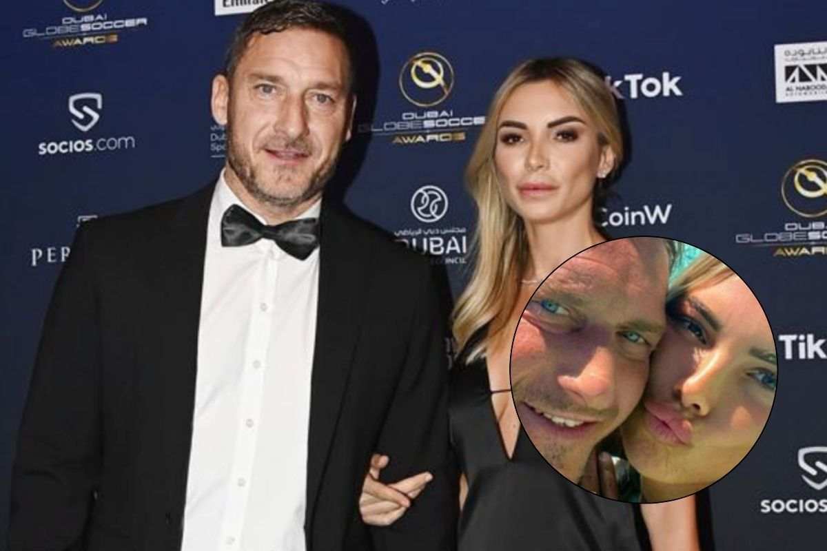 Francesco Totti con Noemi Bocchi presenti a un evento pubblico