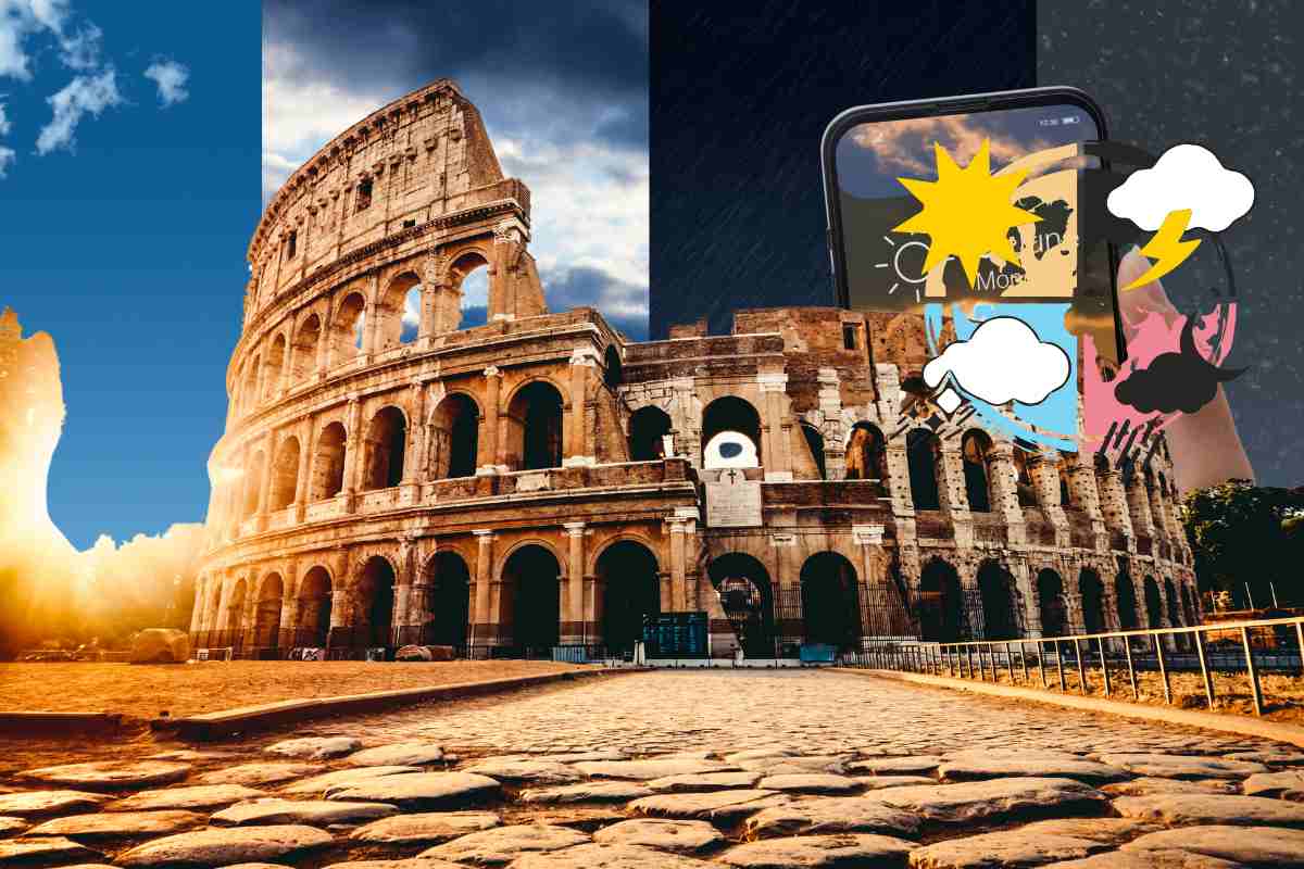 Colosseo e situazione meteo