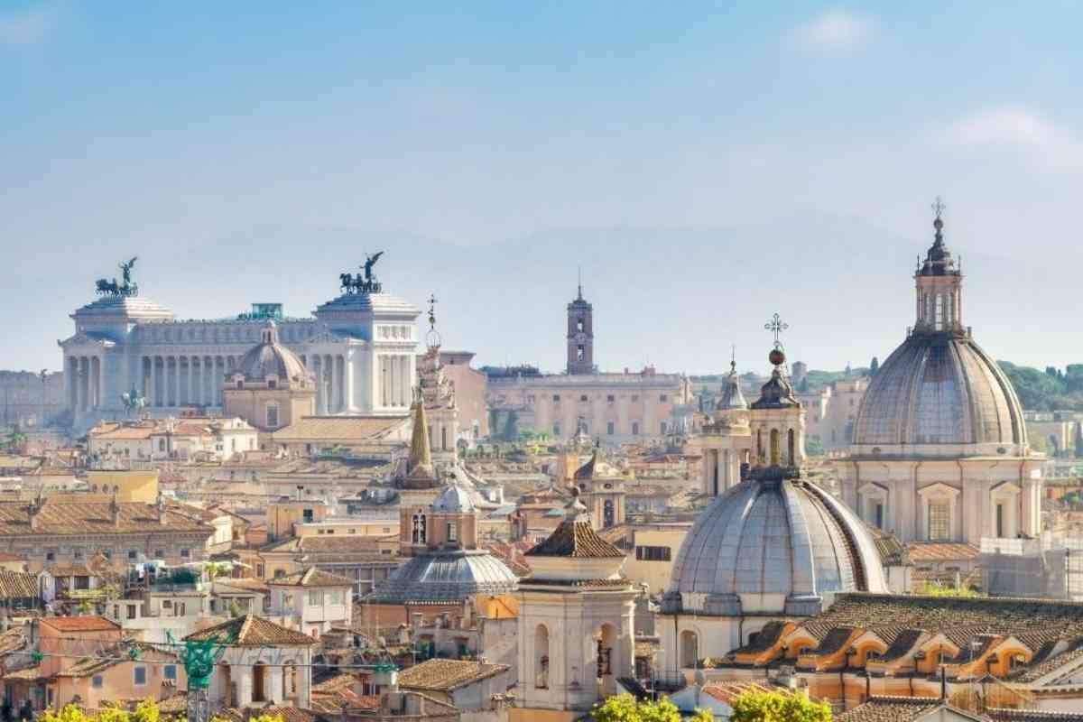 Panorama sulla città di Roma