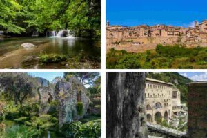 Cascate di Monte Gelato, Eremo di Subiaco, Giardino di Ninfa, Civita di Grotte di Castro